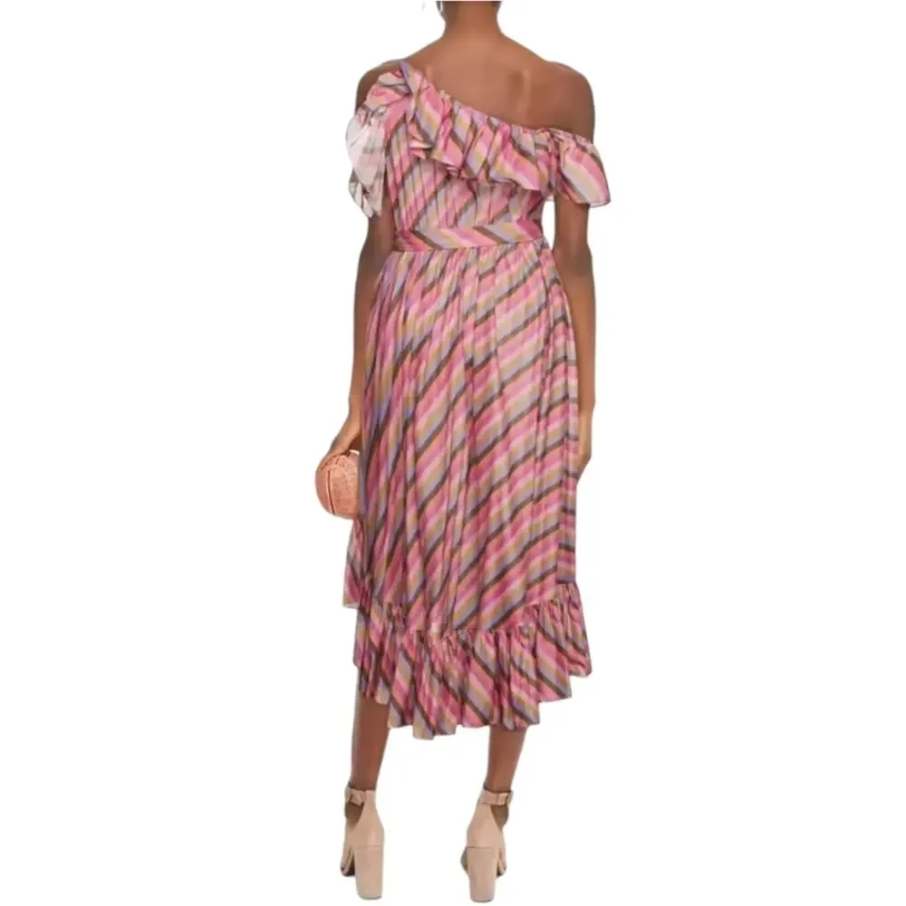 Zimmermann Poppy Asymmetrical Frill Dress - Picture 3 of 15